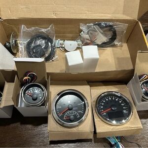 Universal Digital Tach Gauges For Auto or Marine w/GPS Speed, Waterproof….
